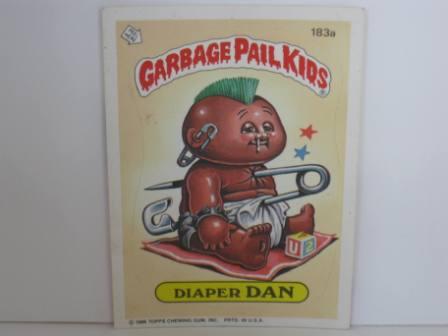 183a Diaper DAN 1986 Topps Garbage Pail Kids Card